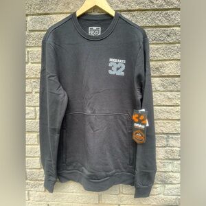 New tag ThirtyTwo HOOD RATS Team Sweatshirt Crew PULLOVER Sz M black zip pocket